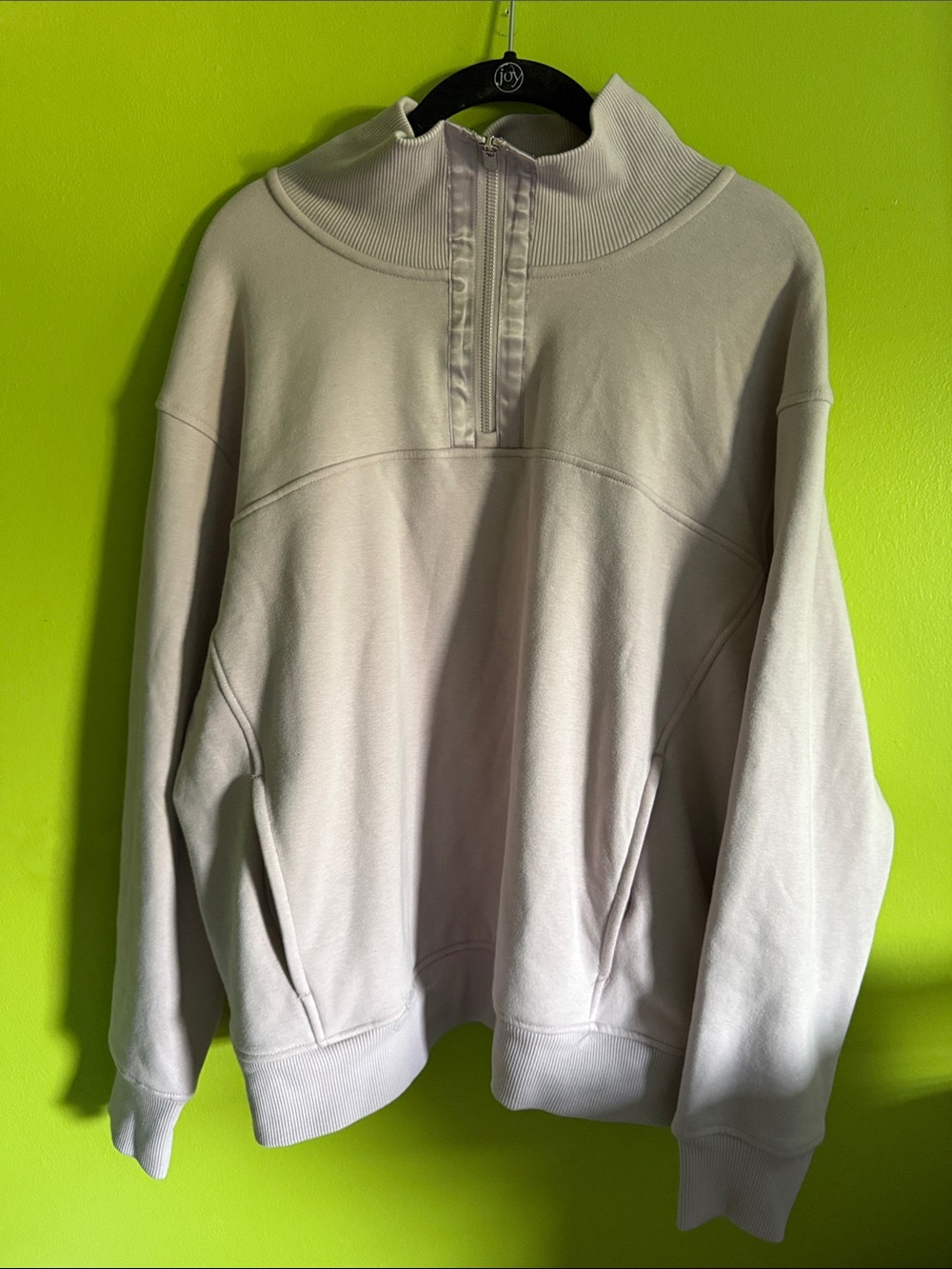 NWT Avia Light Purple Half Zip Mock Neck Sweatshirt Size XL